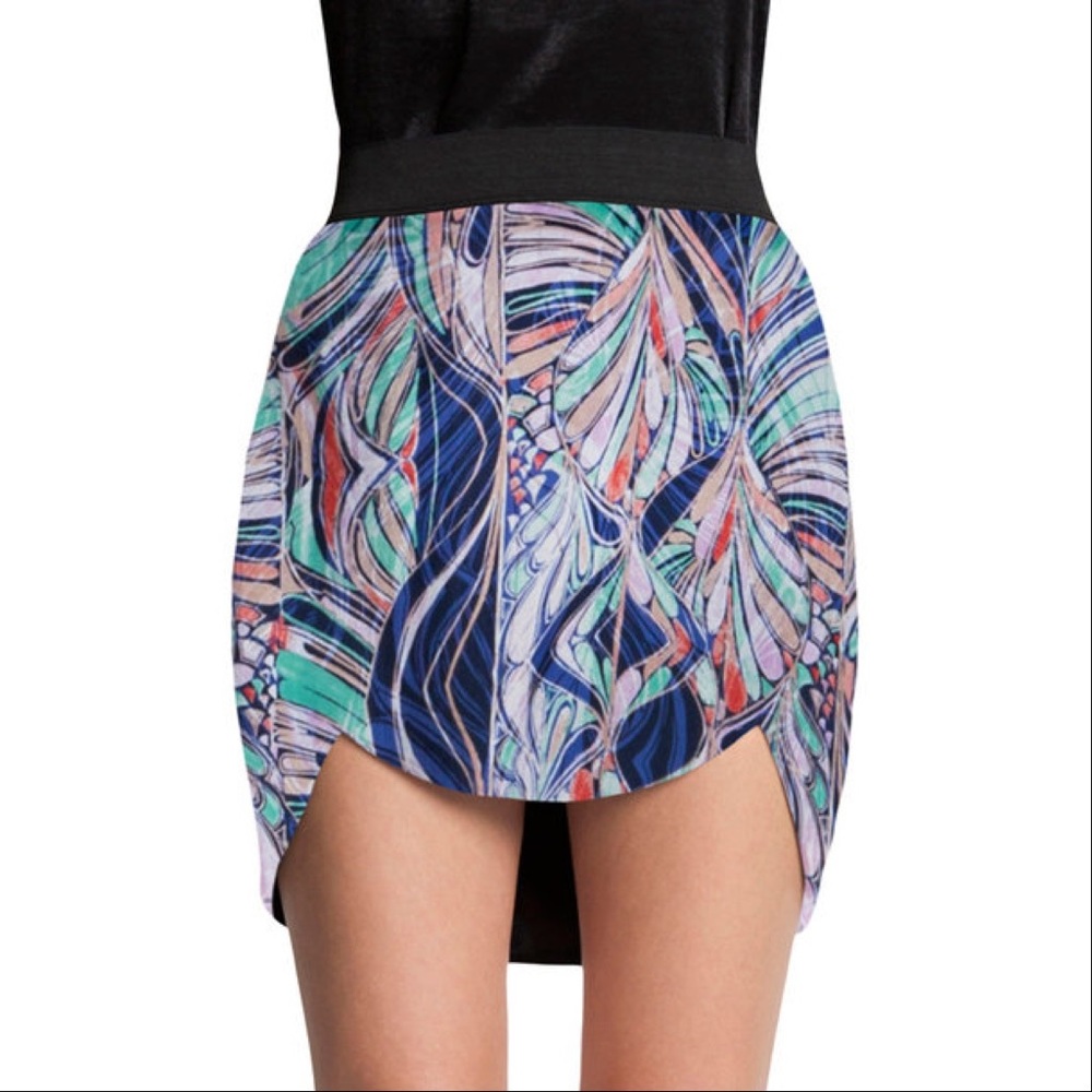 Style Saint Scallop Skirt (100% Silk)